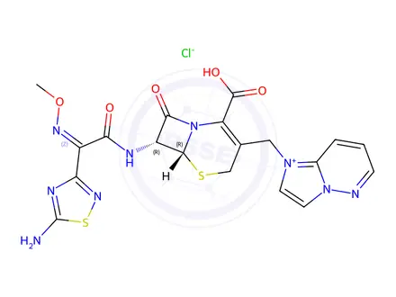 Chemical structure of Cefozopran Monohydrochloride