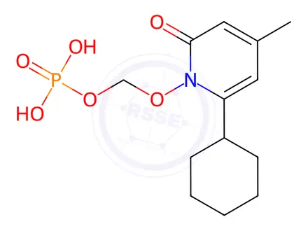 Chemical structure of Fosciclopirox
