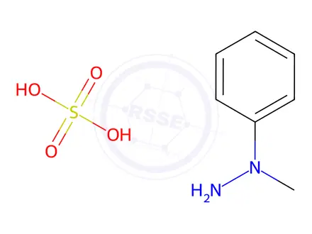 Chemical structure of 1-Methyl-1-phenylhydrzine sulfate