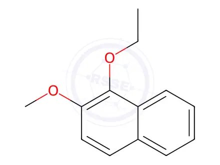Chemical structure of Naphthalene, 1-ethoxy-2-methoxy-(9CI)