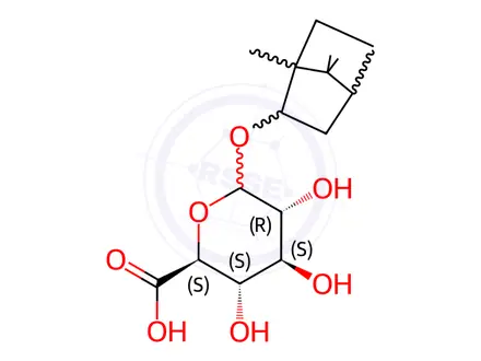 Chemical structure of Borneol glucuronide