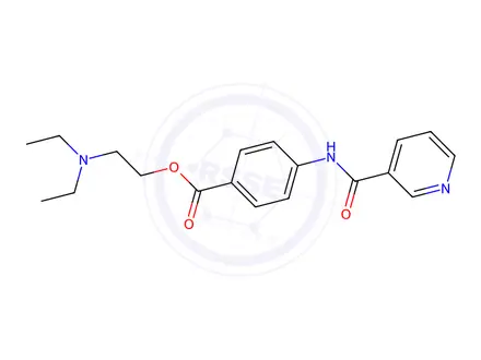 Chemical structure of nicotinoylprocaine