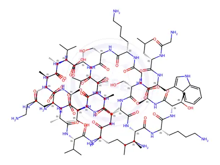 Chemical structure of Dermaseptin-S5