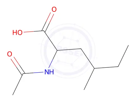 Chemical structure of 2-Acetamido-4-methylhexanoic acid