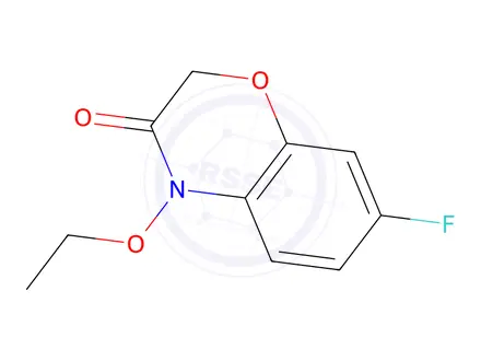 Chemical structure of 2H-1,4-Benzoxazin-3(4H)-one,4-ethoxy-7-fluoro-(9CI)