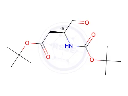 Chemical structure of tert-Butyl (S)-3-((tert-butoxycarbonyl)amino)-4-oxobutanoate