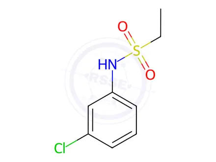 Chemical structure of Ethanesulfonamide, N-(3-chlorophenyl)-