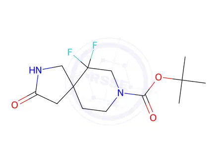 Chemical structure of Tert-butyl 6,6-difluoro-3-oxo-2,8-diazaspiro[4.5]Decane-8-carboxylate