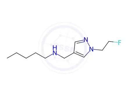 Chemical structure of {[1-(2-fluoroethyl)-1H-pyrazol-4-yl]methyl}pentylamine