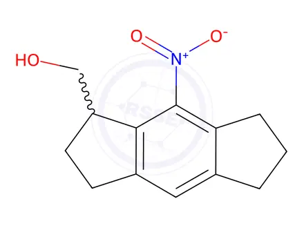 Chemical structure of (8-Nitro-1,2,3,5,6,7-hexahydro-s-indacen-1-yl)methanol