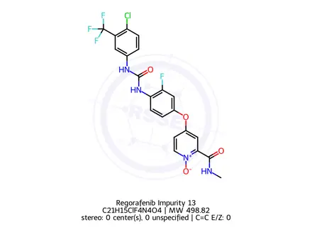 Chemical structure of Regorafenib N-Oxide