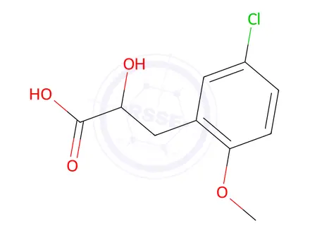 Chemical structure of 3-(5-Chloro-2-methoxyphenyl)-2-hydroxypropanoic acid