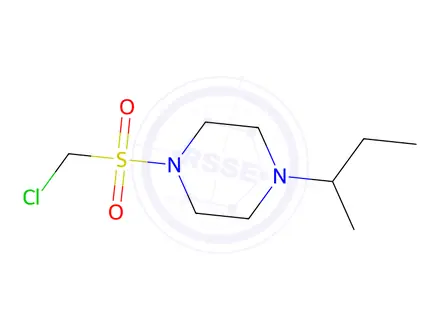Chemical structure of 1-(Sec-butyl)-4-((chloromethyl)sulfonyl)piperazine