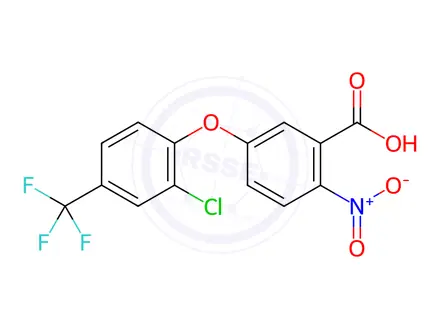 Chemical structure of Acifluorfen