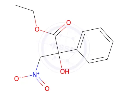 Chemical structure of ethyl 2-hydroxy-3-nitro-2-phenylpropanoate