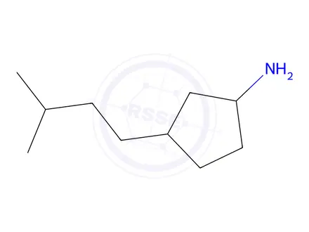 Chemical structure of 3-(3-Methylbutyl)cyclopentan-1-amine