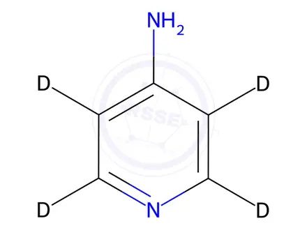Chemical structure of pyridin-d4-4-amine