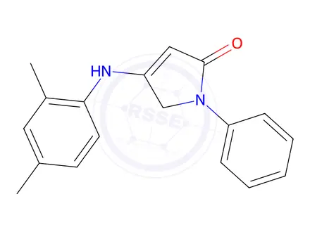 Chemical structure of 4-((2,4-Dimethylphenyl)amino)-1-phenyl-1H-pyrrol-2(5H)-one