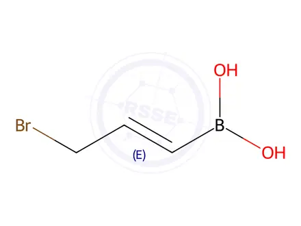 Chemical structure of [(E)-3-bromoprop-1-enyl]boronic acid