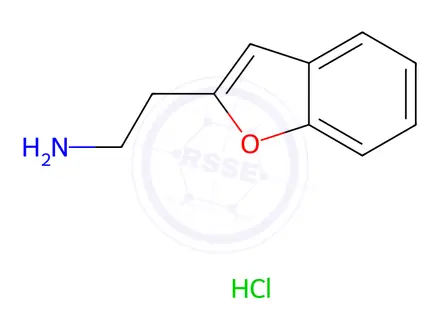 Chemical structure of 2-Benzofuranethanamine Hydrochloride