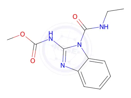 Chemical structure of (1-(Ethylcarbamoyl)-1H-benzo[d]imidazol-2-yl)methyl carbamate