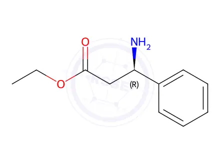 Chemical structure of (betaR)-beta-Aminobenzenepropanoic Acid Ethyl Ester