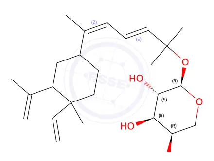 Chemical structure of fucoside B