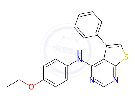 Chemical structure of N-(4-Ethoxyphenyl)-5-phenylthieno[2,3-d]pyrimidin-4-amine