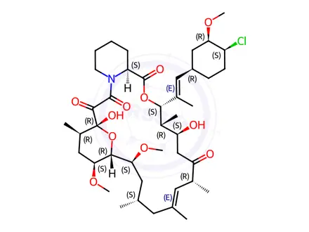 Chemical structure of Desmethyl Pimecrolimus