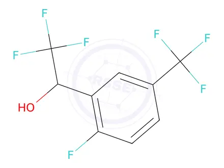 Chemical structure of 2,2,2-Trifluoro-1-(2-fluoro-5-(trifluoromethyl)phenyl)ethan-1-ol