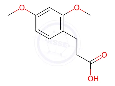 Chemical structure of 3-(2 4-DIMETHOXYPHENYL)PROPIONIC ACID