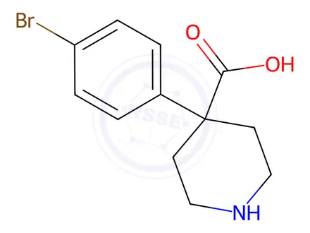 Chemical structure of 4-(4-Bromophenyl)piperidine-4-carboxylic acid
