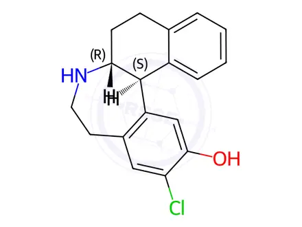 Chemical structure of Ecopipam Impurity 1(N-Desmethyl Ecopipam)