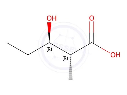 Chemical structure of (2R,3R)-3-Hydroxy-2-methylpentanoic Acid