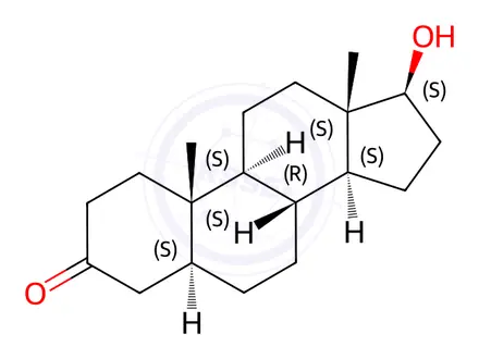 Chemical structure of Dihydrotestosterone