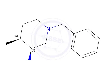 Chemical structure of (3S,4S)-1-Benzyl-N,4-dimethylpiperidin-3-amine