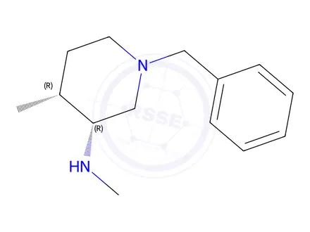 Chemical structure of (3R,4R)-1-Benzyl-N,4-dimethylpiperidin-3-amine