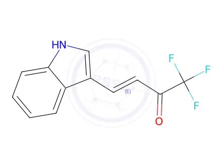 Chemical structure of (3E)-1,1,1-Trifluoro-4-(1H-indol-3-yl)but-3-en-2-one
