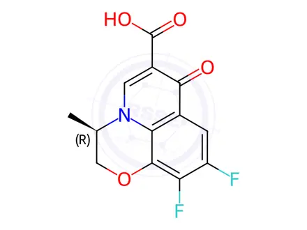Chemical structure of Levofloxacin Impurity 10