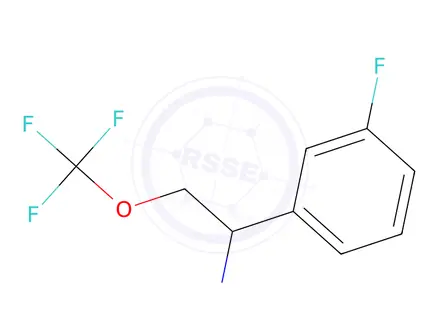 Chemical structure of 1-(3-Fluorophenyl)-2-(trifluoromethoxy)ethan-1-amine