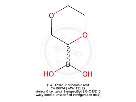 Chemical structure of (1,4-Dioxan-2-yl)boronic acid