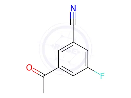 Chemical structure of Benzonitrile, 3-acetyl-5-fluoro-(9CI)