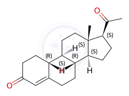 Chemical structure of 19-Norprogesterone