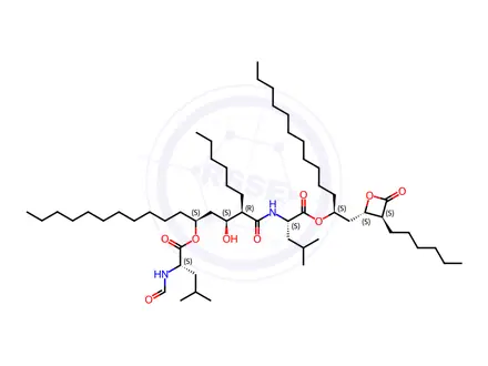 Chemical structure of Orlistat Dimer Impurity