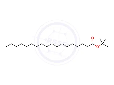 Chemical structure of Octadecanoic acid, 1,1-diMethylethyl ester