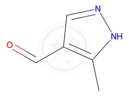 Chemical structure of 3-Methyl-1H-pyrazole-4-carbaldehyde