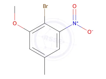 Chemical structure of 2-Bromo-1-methoxy-5-methyl-3-nitrobenzene