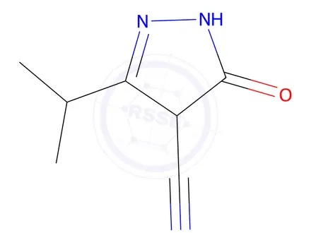 Chemical structure of 3-Isopropyl-5-oxo-4,5-dihydro-1H-pyrazole-4-carbonitrile