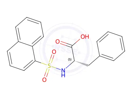 Chemical structure of (S)-2-(Naphthalene-1-sulfonamido)-3-phenylpropanoic acid