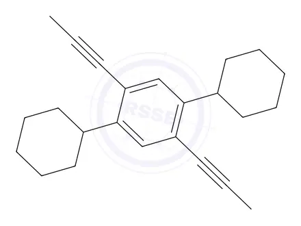Chemical structure of 1,4-DICYCLOHEXYL-2,5-DI-1-PROPYNYLBENZE&